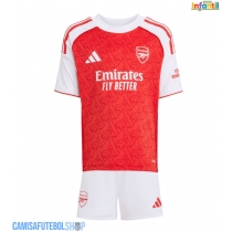 Camisa de time de futebol Arsenal Replicas 1º Equipamento Infantil 2025-26 Manga Curta (+ Calças curtas)